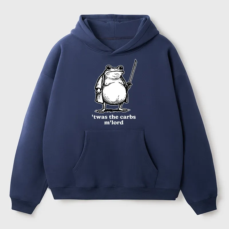 Tokyo-Tiger Funny Fat Samurai Frog Aldult Fleece Hoodie
