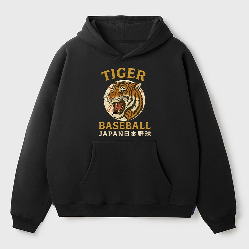 Tokyo-Tiger Osaka Japan Baseball Team Aldult Fleece Hoodie