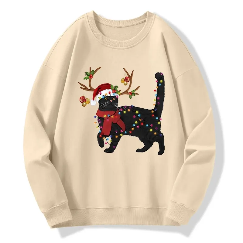 Tokyo-Tiger Christmas Black Cat Classic Sweatshirt