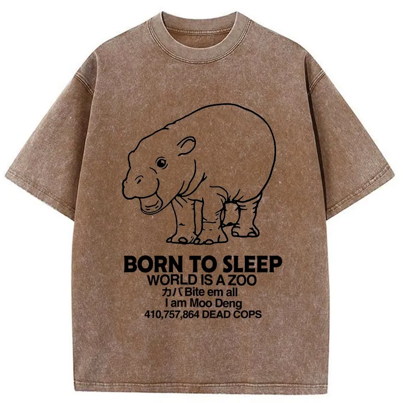 Tokyo-Tiger Born To Sleep Washed T-Shirt