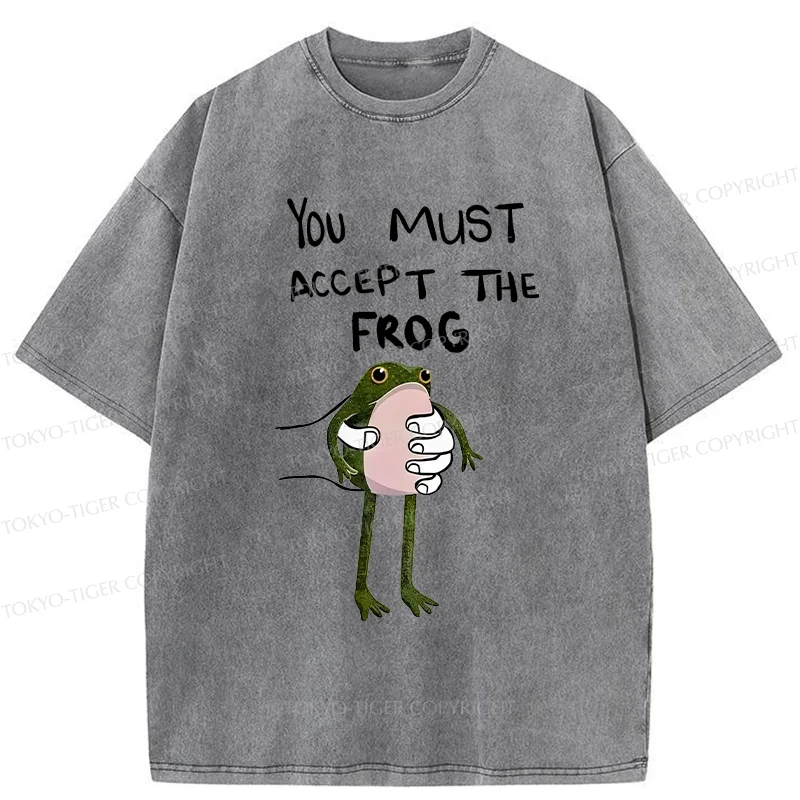 Tokyo-Tiger Accept This Frog Washed T-Shirt