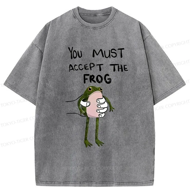 Tokyo-Tiger Accept This Frog Washed T-Shirt