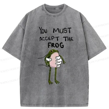 Tokyo-Tiger Accept This Frog Washed T-Shirt