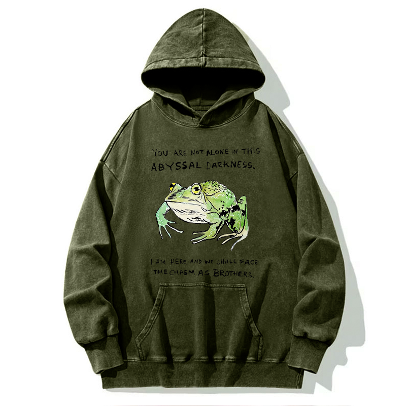 Tokyo-Tiger Support Your Frog Friends Washed Hoodie