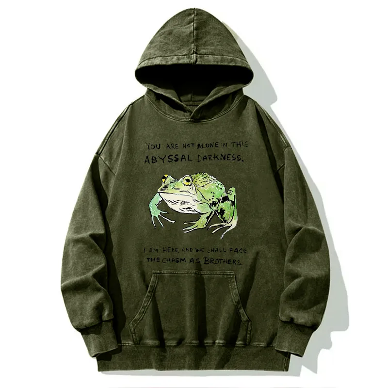 Tokyo-Tiger Support Your Frog Friends Washed Hoodie
