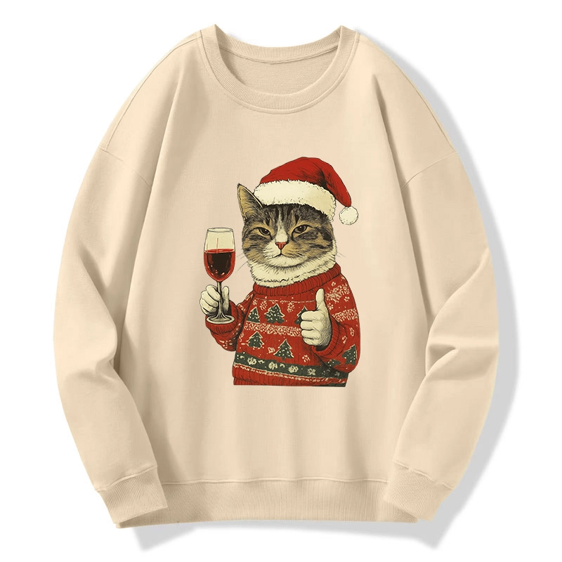 Tokyo-Tiger Christmas Cat Likes Classic Sweatshirt