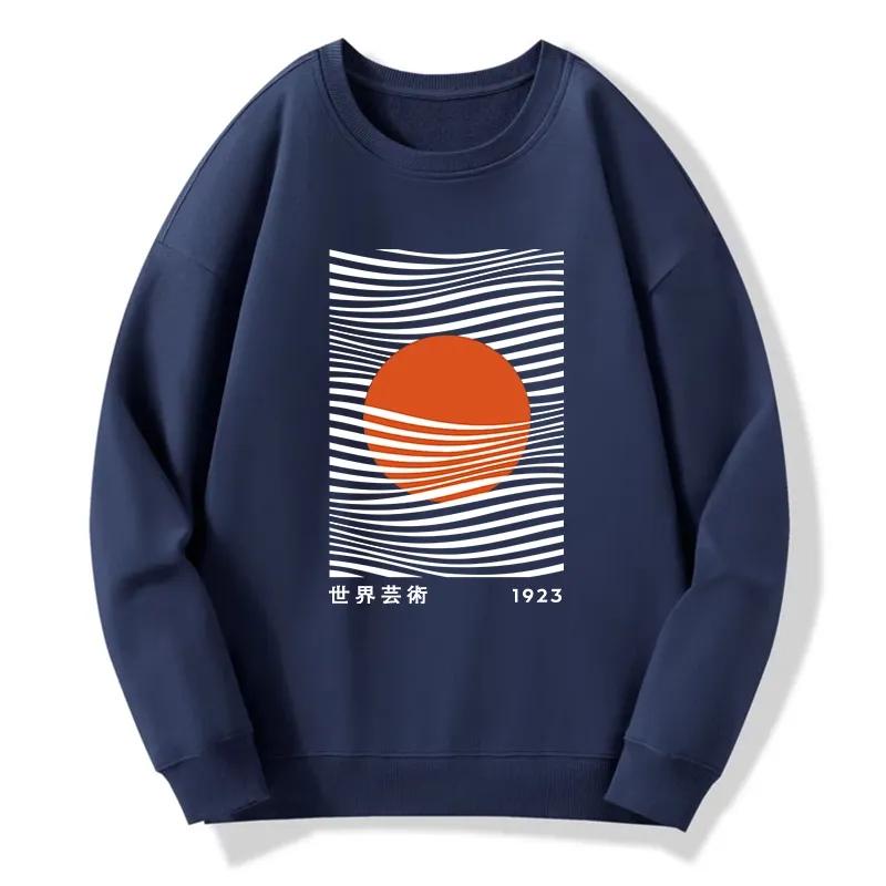 Tokyo-Tiger Minimalist Art Sun Classic Sweatshirt