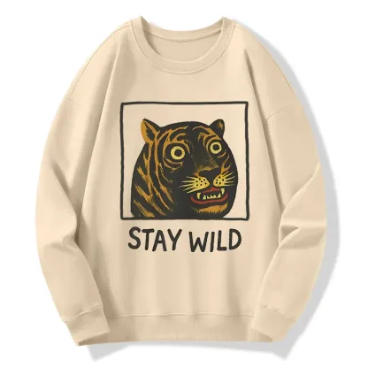 Tokyo-Tiger Silly And Cute Tiger Classic Sweatshirt