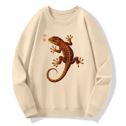 Tokyo-Tiger Retro Gecko Funny Classic Sweatshirt