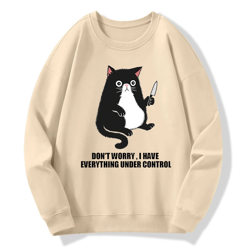 Tokyo-Tiger Cat Said Don't Worry Classic Sweatshirt