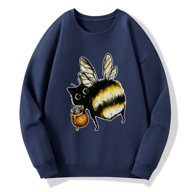 Tokyo-Tiger Cute Catbee Butt Classic Sweatshirt