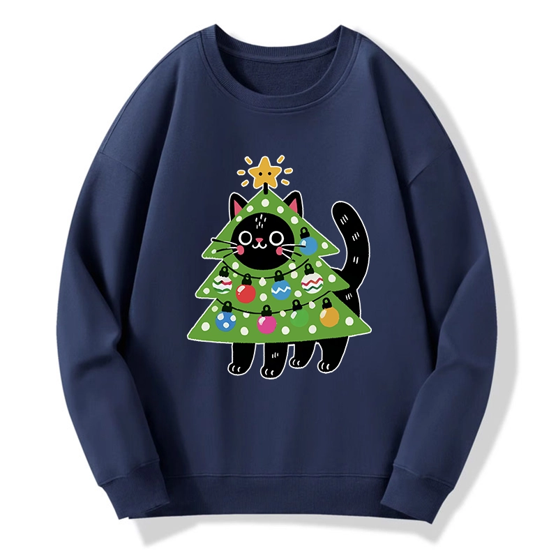 Tokyo-Tiger Christmas Tree Cat Classic Sweatshirt