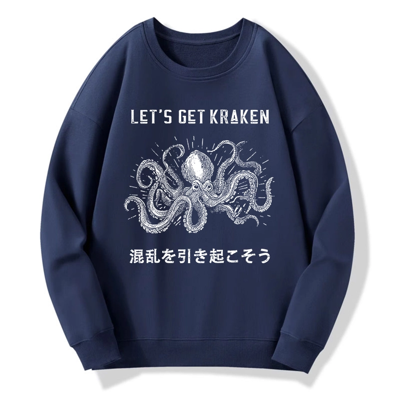 Tokyo-Tiger Funny Octopus：Let’s Get Kraken Classic Sweatshirt