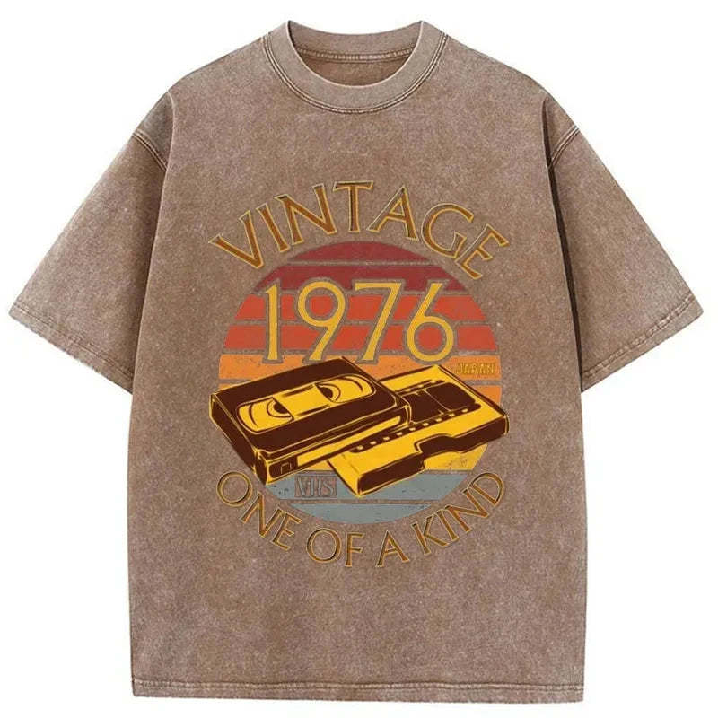 Tokyo-Tiger 70s Vintage VHS 1976 Japan Washed T-Shirt-tokyo-tiger