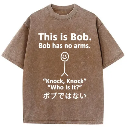 Tokyo-Tiger Who Is Knocking Washed T-Shirt