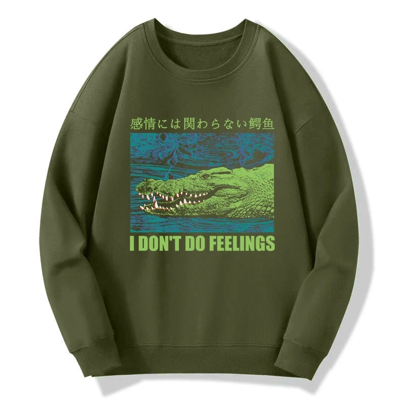 Tokyo-Tiger An Emotionless Crocodile Sweatshirt