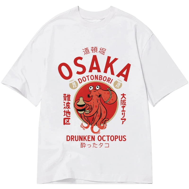 Tokyo-Tiger Drunken Octopus Japan Classic T-Shirt