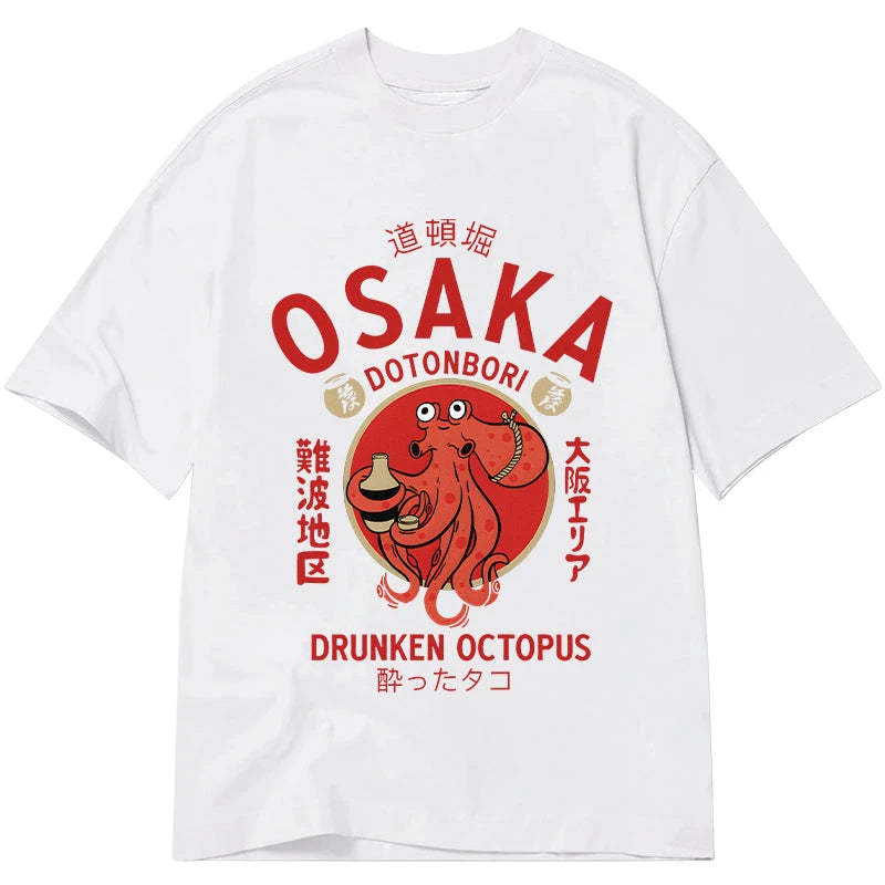 Tokyo-Tiger Drunken Octopus Japan Classic T-Shirt