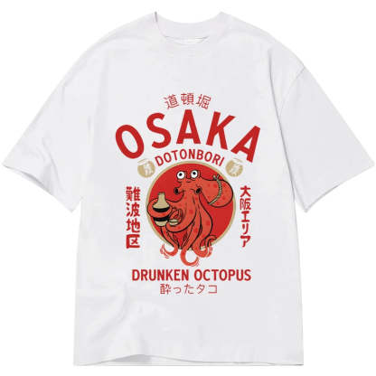 Tokyo-Tiger Drunken Octopus Japan Classic T-Shirt