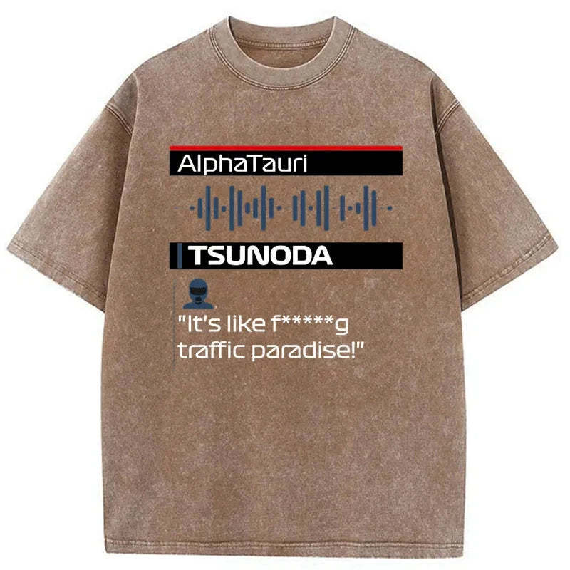 Tokyo-Tiger Yuki Tsunoda Radio Japanese Washed T-Shirt