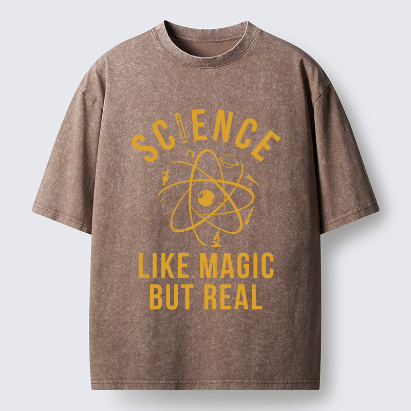 Tokyo-Tiger Science Is Magic Washed T-Shirt