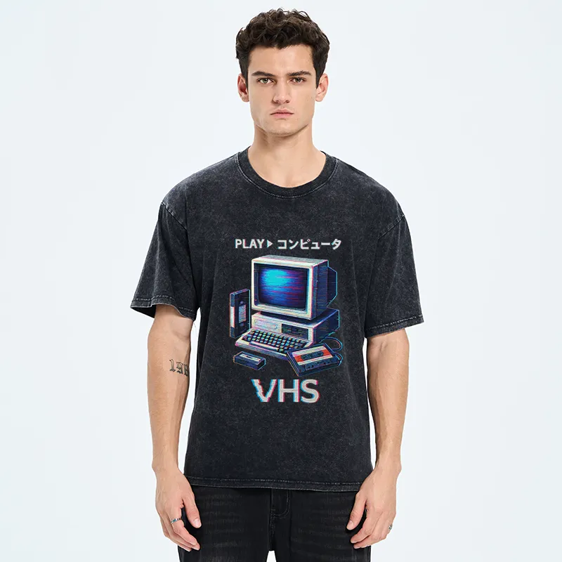 Tokyo-Tiger Vintage VHS Washed T-Shirt