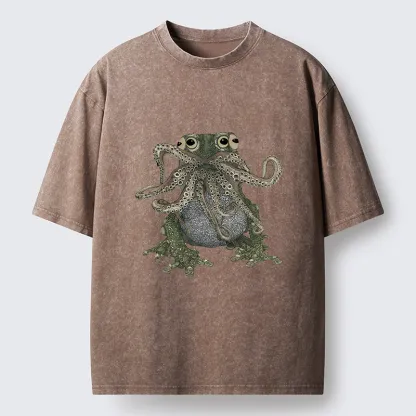 Tokyo-Tiger Ugly Frog Washed T-Shirt