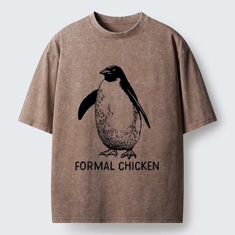 Tokyo-Tiger Funny Penguin Joke Meme Washed T-Shirt