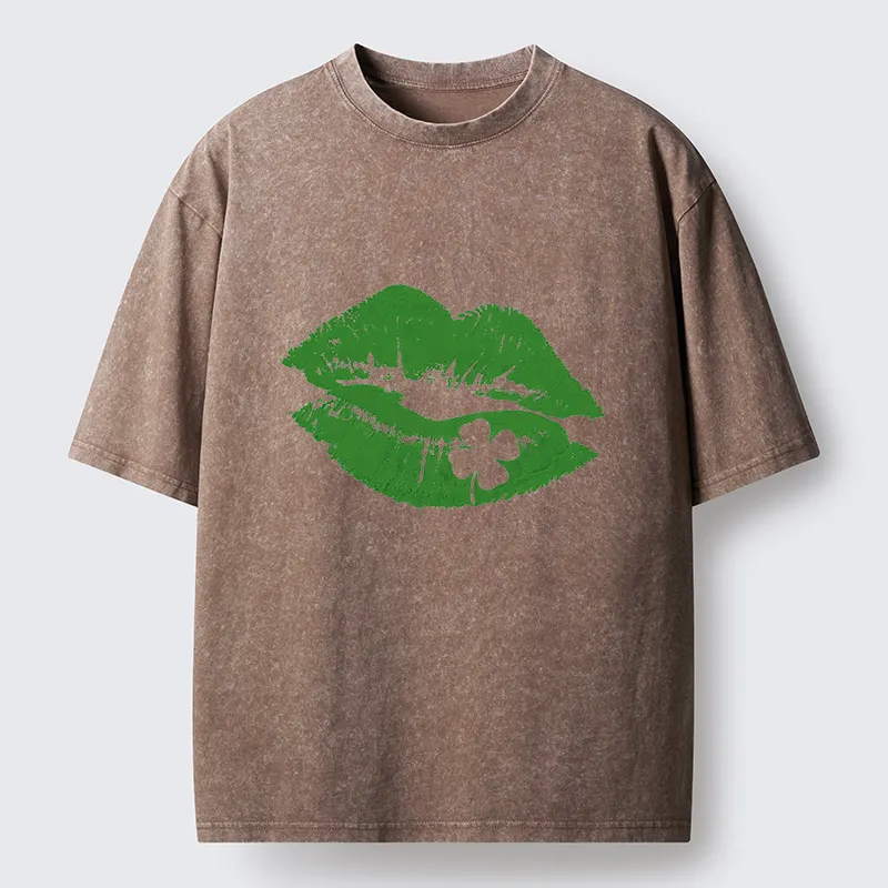 Tokyo-Tiger Lucky Kiss Washed T-Shirt