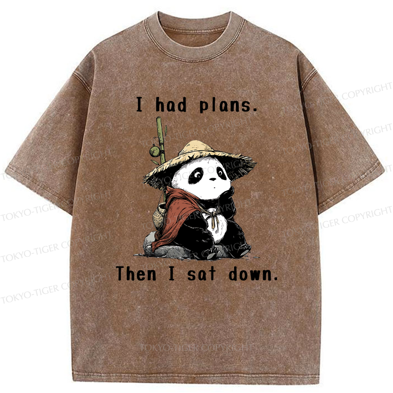 Tokyo-Tiger The Maybe Later Panda Washed T-Shirt