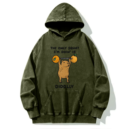 Tokyo-Tiger Diddly Capybara Washed Hoodie