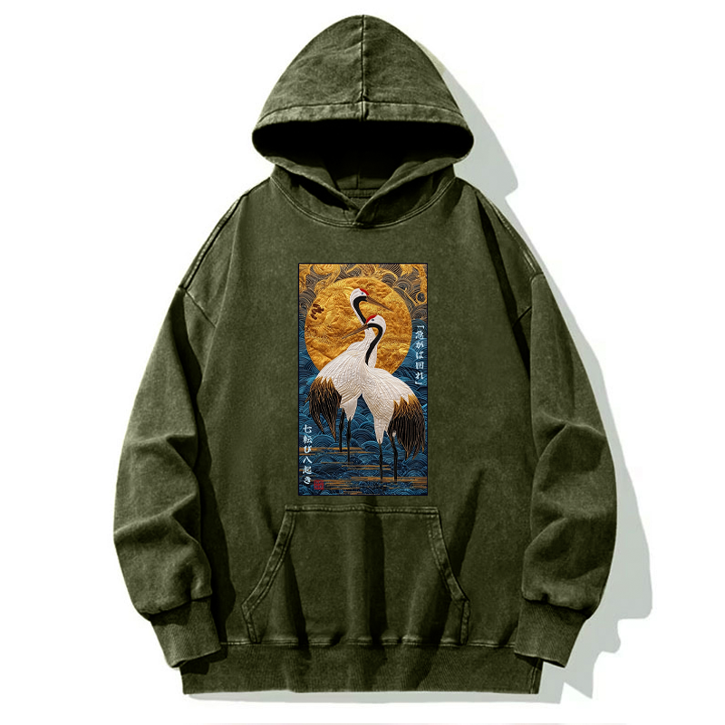 Tokyo-Tiger Fall Seven, Rise Eight - Haste Makes Waste Washed Hoodie