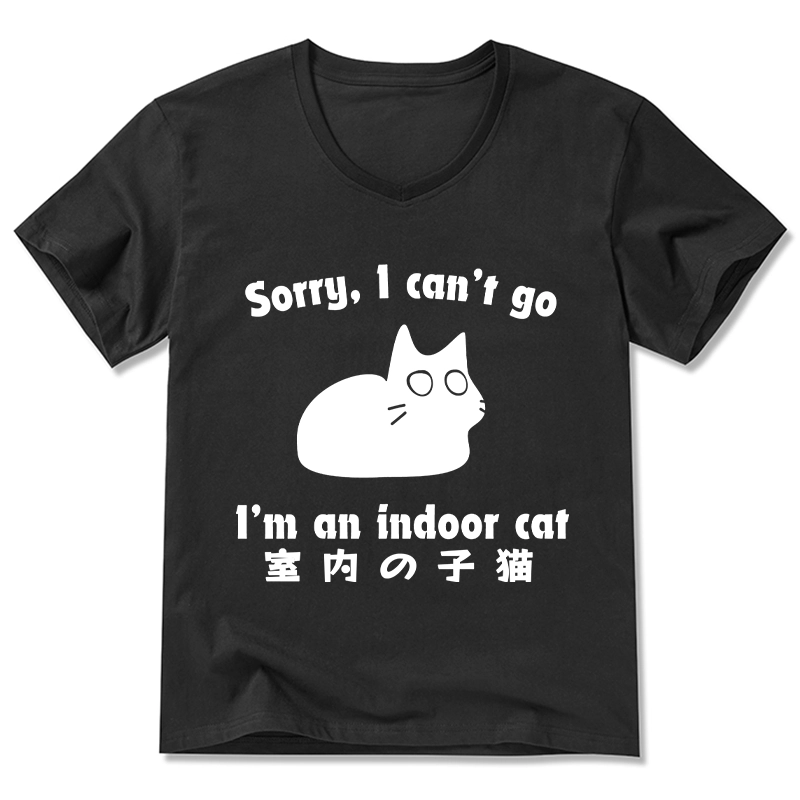 Tokyo-Tiger Indoor Kitten V-Neck Classic T-Shirt