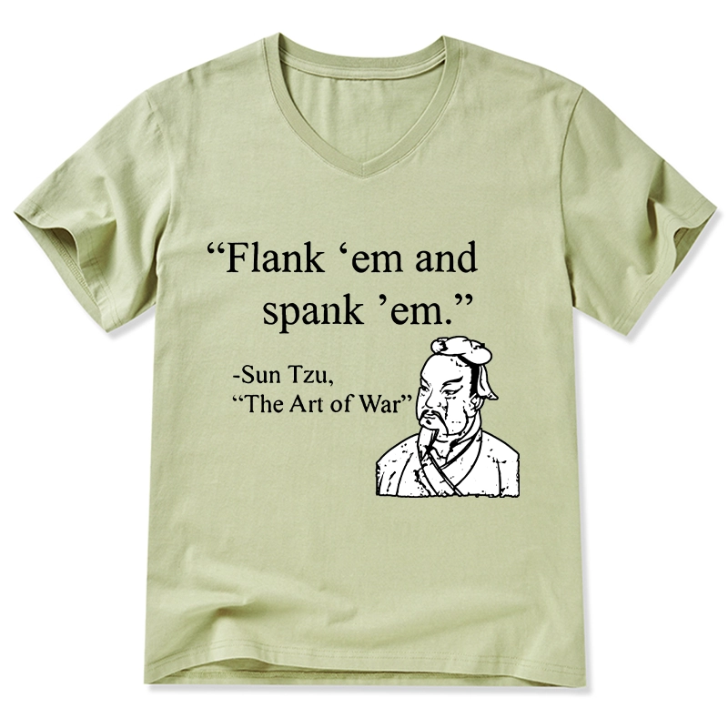 Tokyo-Tiger The Art Of War Funny V-Neck Classic T-Shirt