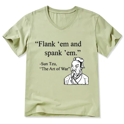 Tokyo-Tiger The Art Of War Funny V-Neck Classic T-Shirt