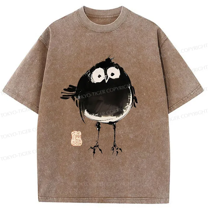 Tokyo-Tiger Fat Little Bird Washed T-Shirt