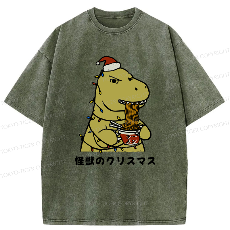 Tokyo-Tiger The Monsters’ Christmas Washed T-Shirt
