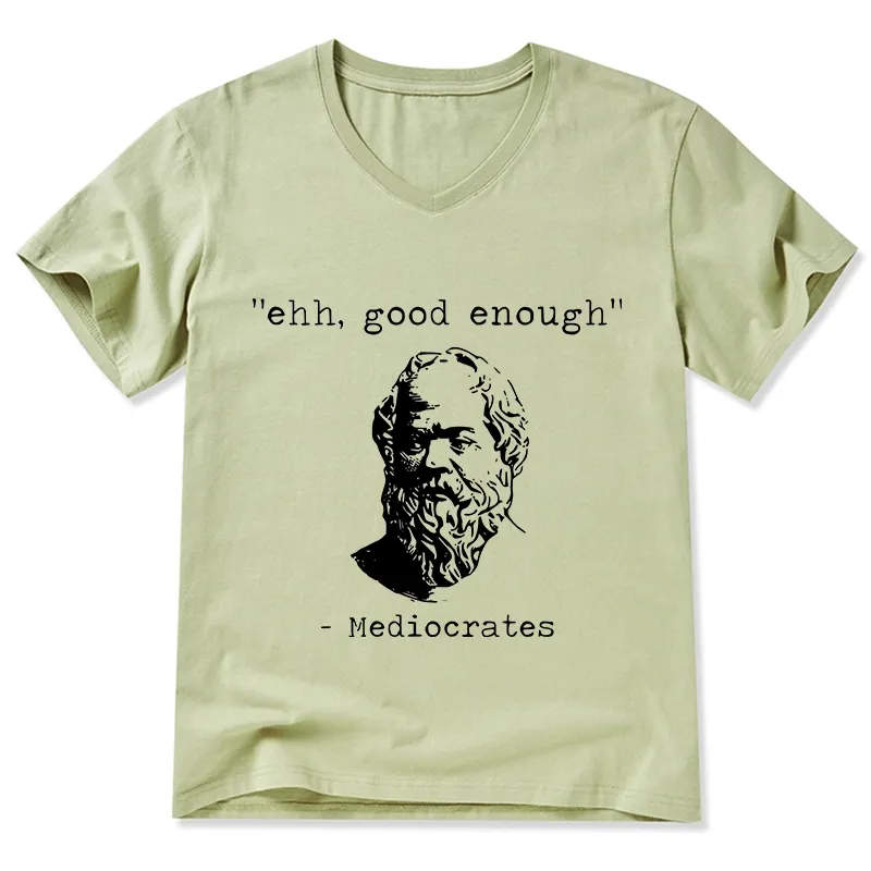 Tokyo-Tiger Mediocrates Meme V-Neck Classic T-Shirt
