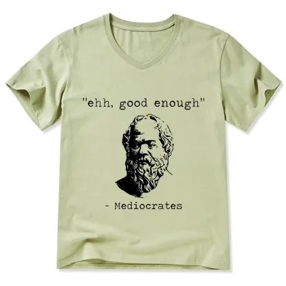 Tokyo-Tiger Mediocrates Meme V-Neck Classic T-Shirt