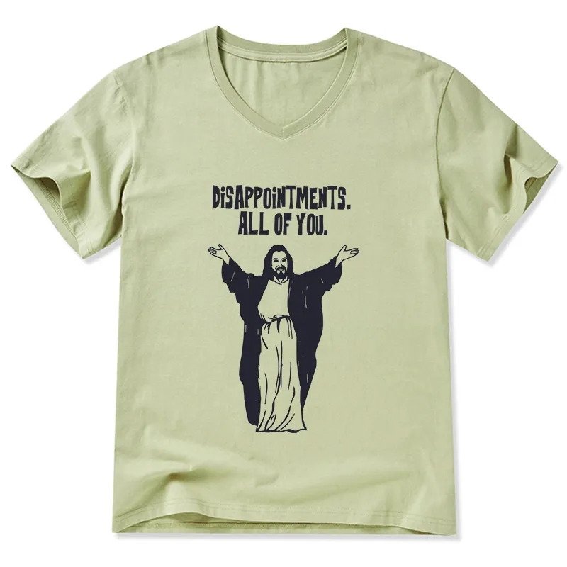 Tokyo-Tiger God Gives Disappointment V-Neck Classic T-Shirt