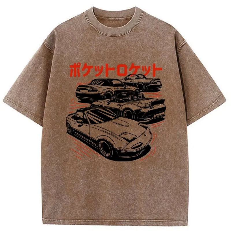 Tokyo-Tiger Pocket Rocket Washed T-Shirt