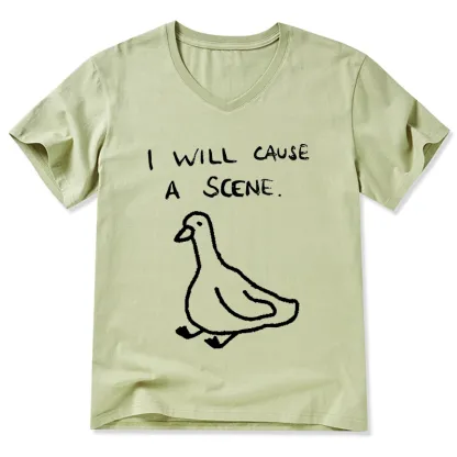 Tokyo-Tiger Stupid Goose Funny Japan Retro V-Neck Classic T-Shirt