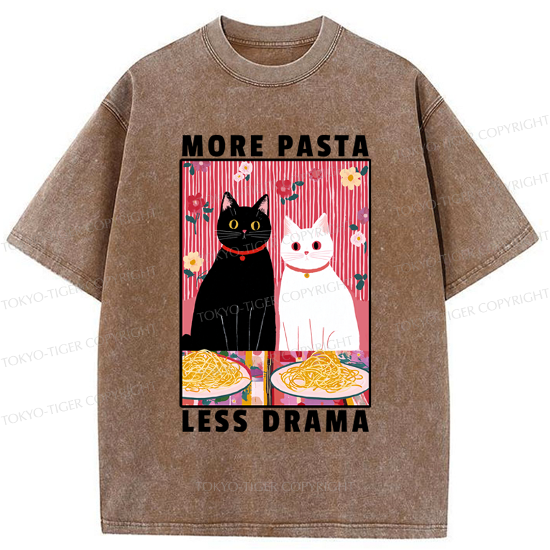 Tokyo-Tiger Love And Spaghetti Washed T-Shirt