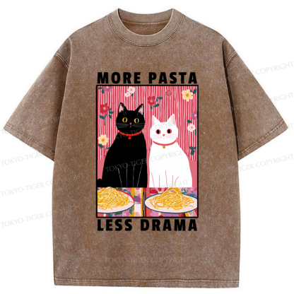 Tokyo-Tiger Love And Spaghetti Washed T-Shirt