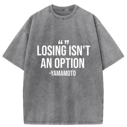 Tokyo-Tiger Baseball Quotes Washed T-Shirt