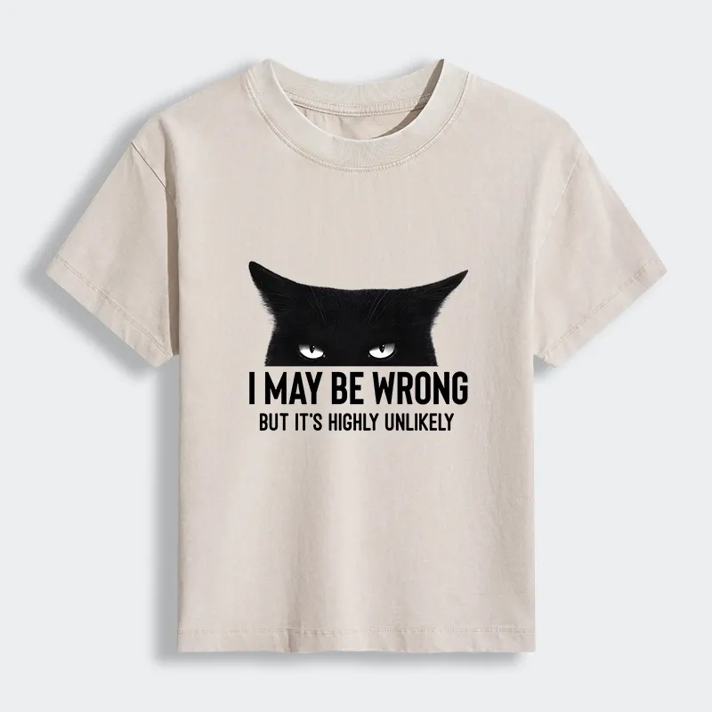 Tokyo-Tiger Cat Can Do No Wrong Women's Washed T-shirt