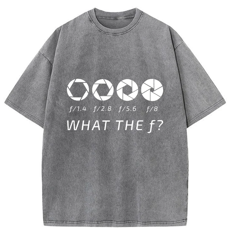 Tokyo-Tiger Aperture f-stop Funny Washed T-Shirt