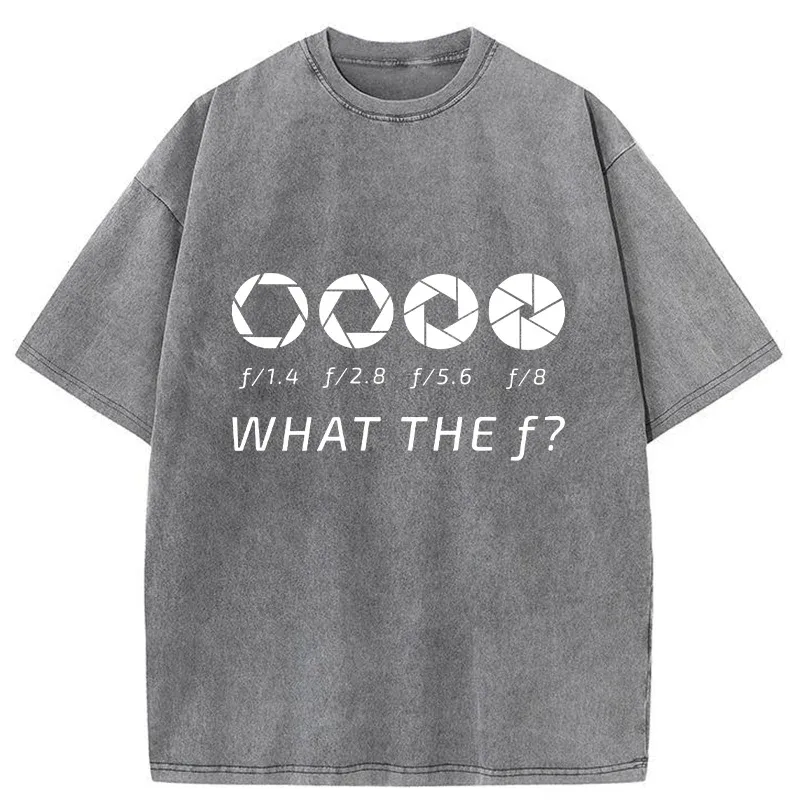 Tokyo-Tiger Aperture f-stop Funny Washed T-Shirt