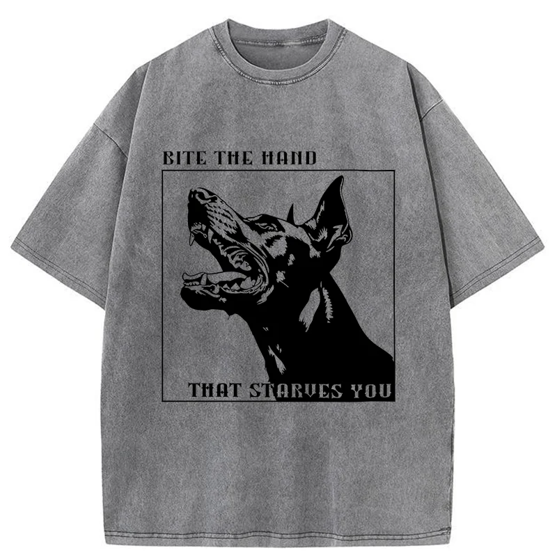 Tokyo-Tiger Rebellious Dog Meme Washed T-Shirt
