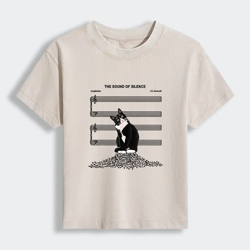 Tokyo-Tiger The Sound Of Silence Women's Washed T-shirt